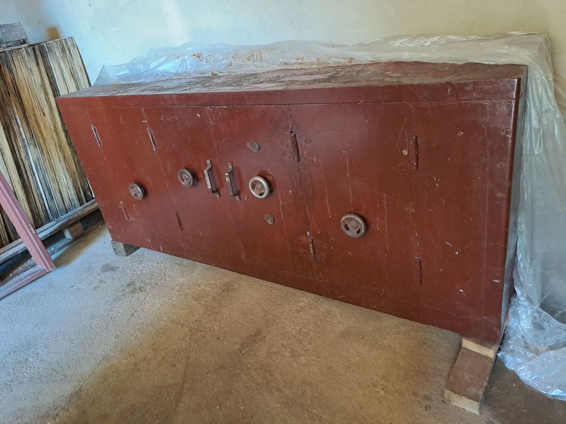 VELKÝ starý dvoukřídlý trezor kasa popelka - 2