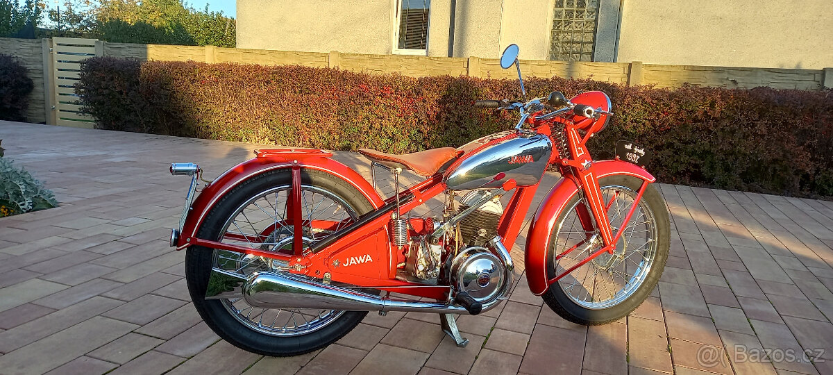 Jawa 250 Special rok výroby 1937, veteránské SPZ - 2