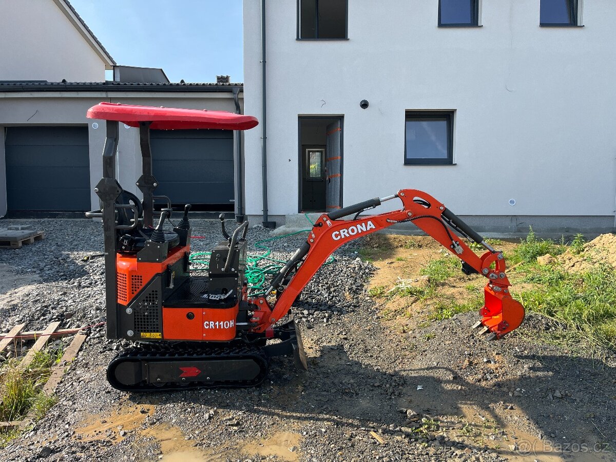 Minibagr CR11OH - J , profi uložení joysticků - 2