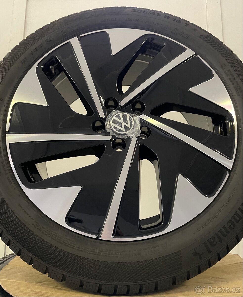 Original zimní alu vw ID7 Hudson r19 Continental 98% - 2