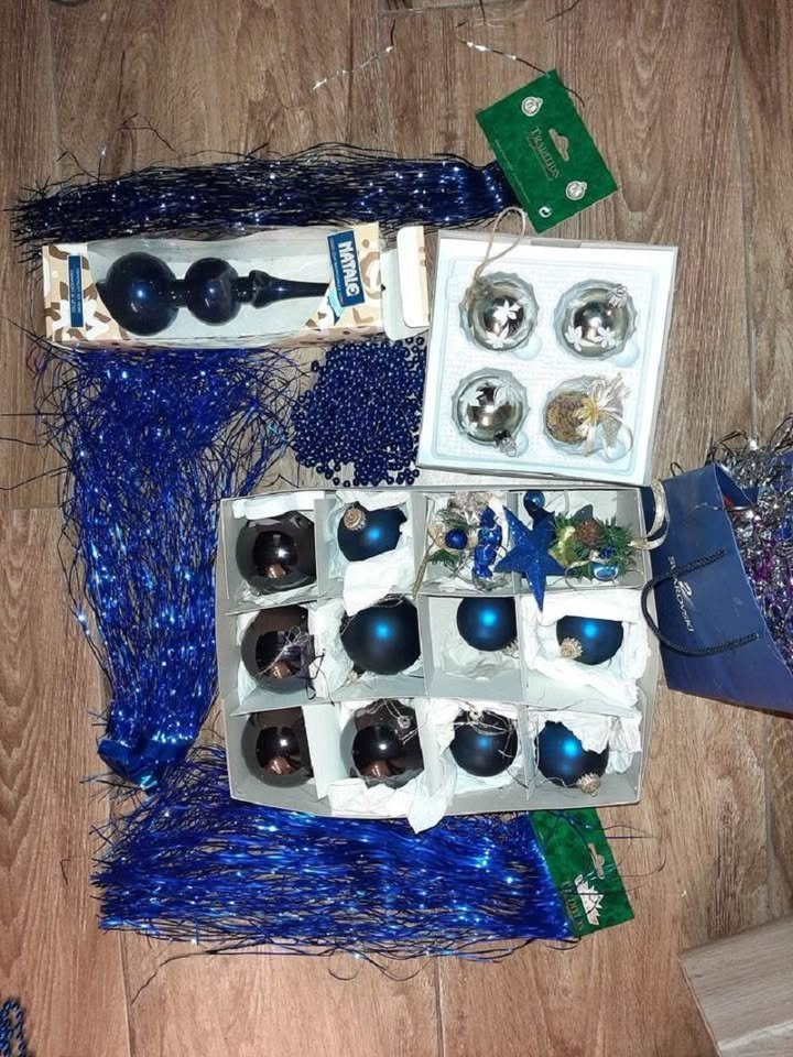 retro skleněné ozdoby sada - 2