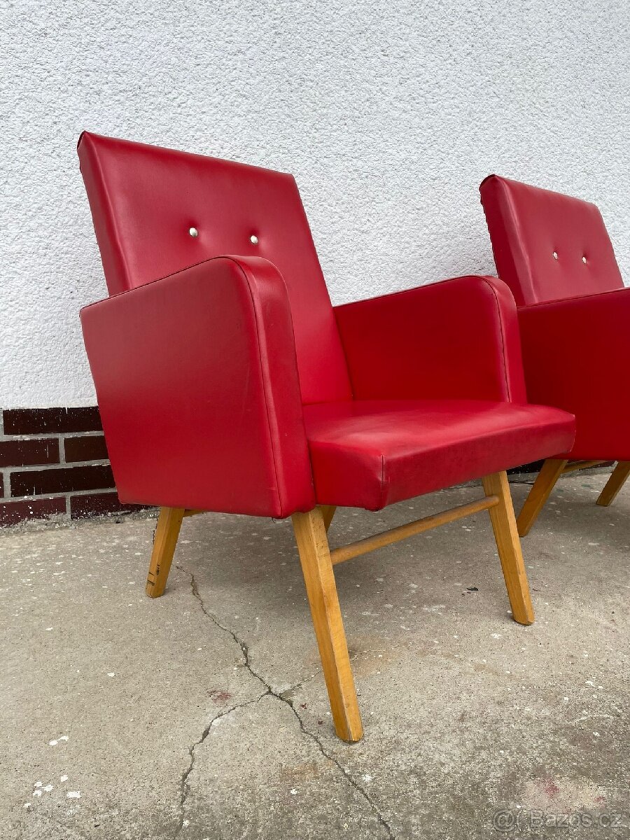 Retro koženková křesla - 2