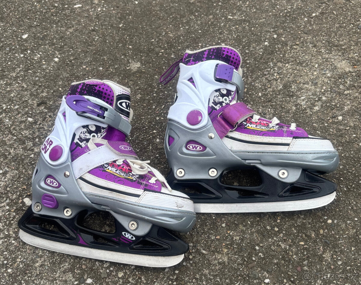 Prodám brusle 2v1 WORKER vel, 33-36 - 2