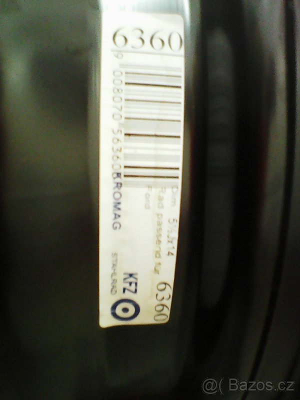 Plechový disk 14" Ford Mondeo 4x108 - 2