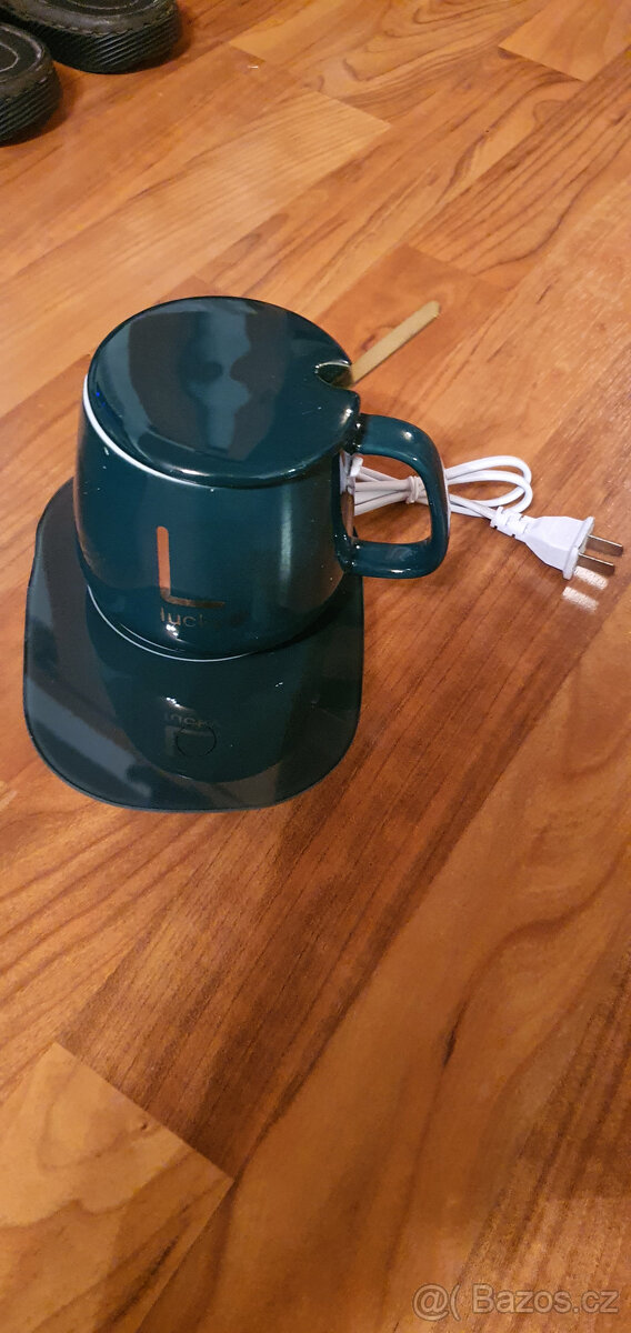 Nový ohřívač nápojů + hrnek na 220 V + CZ adaptér - 2