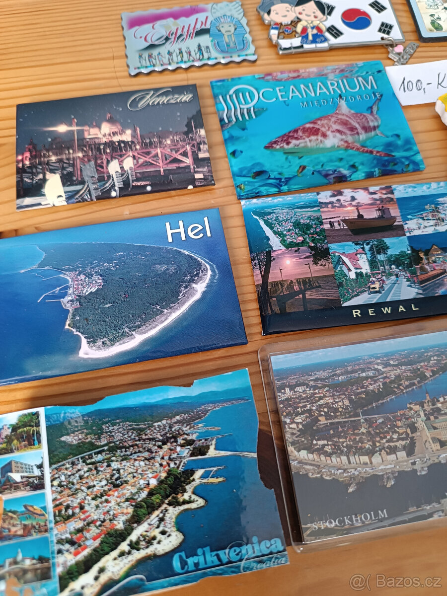 Cestovatelské magnetky a jiné, - 2