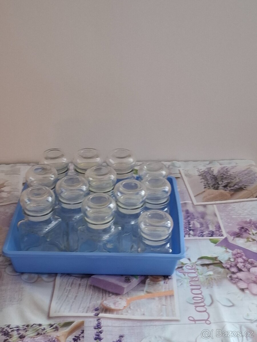 Skleničky na koření , 11 kusů ,3x foto, - 2