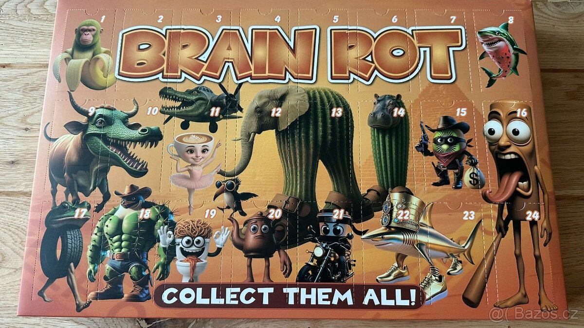 Adventní kalendář Labubu, adventní kalendář Brain rot - 2