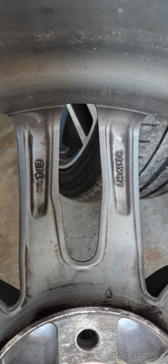 Alu 5x112 r19 + letni pneu - 2