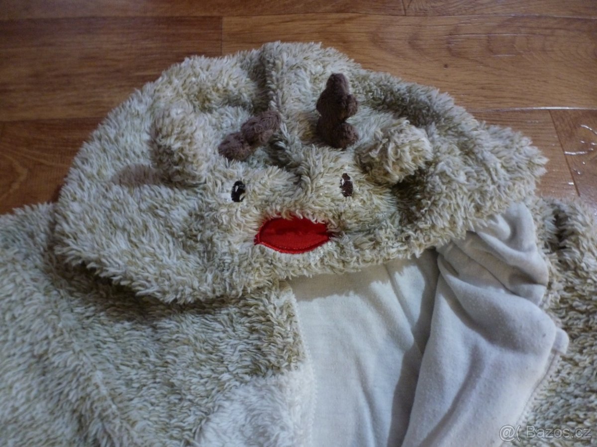 Dětský teplý overal s kapucí "Sobík" - 2