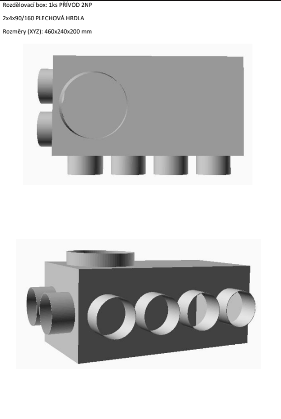 Rozdělovací boxy pro rekuperace - 2