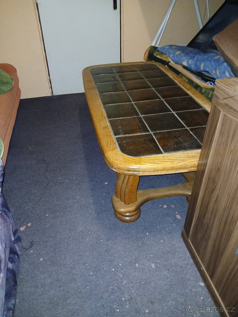 rustikální masivní pokojový stůl - 2