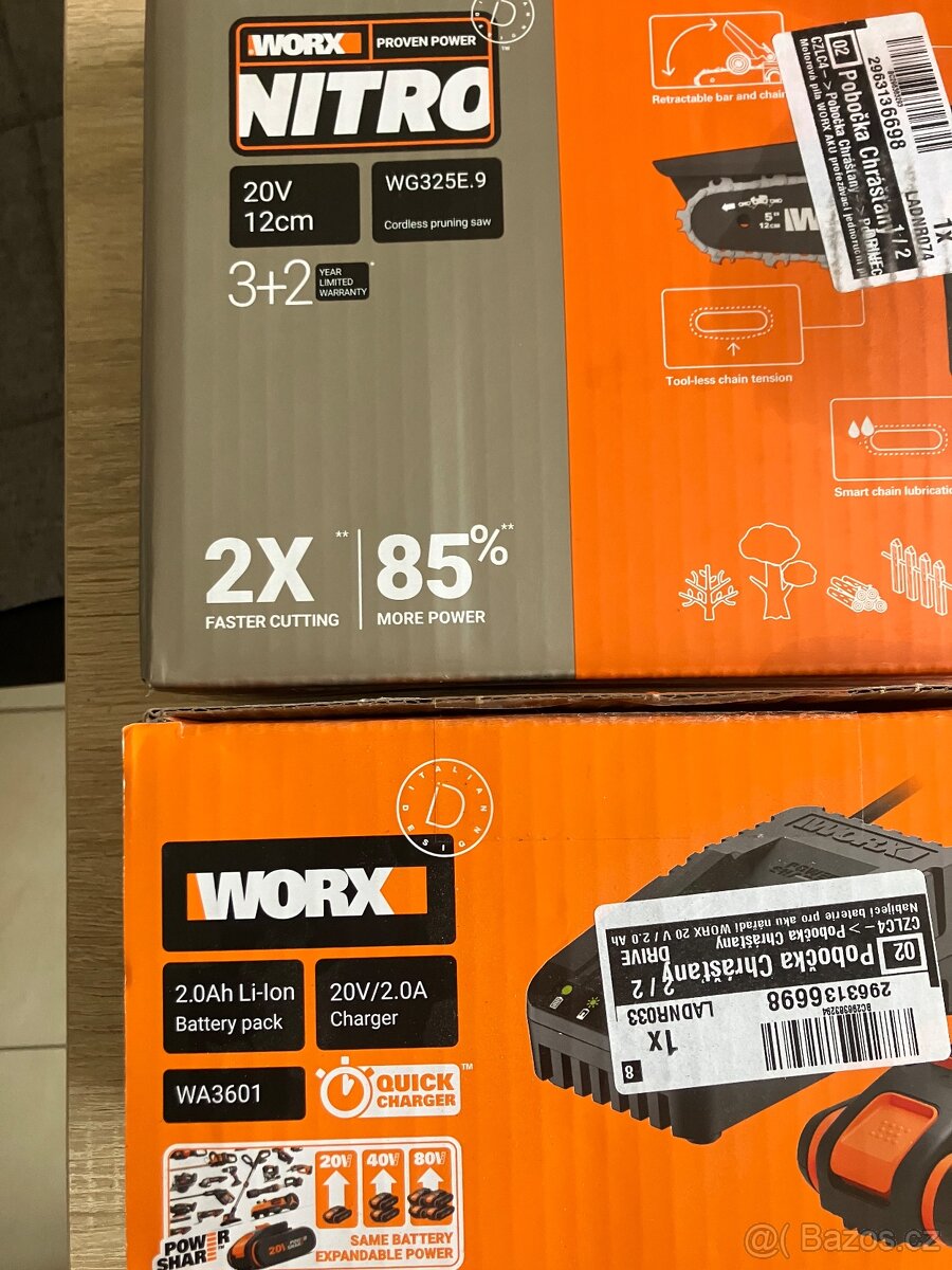 Aku prořezávací pila WORX - 2