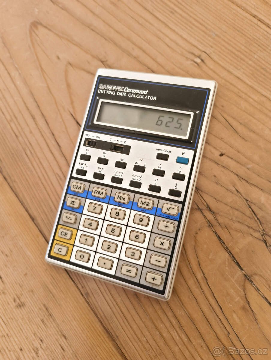 Kalkulačka Sandvik Coromant 8400S (1980s) - 2