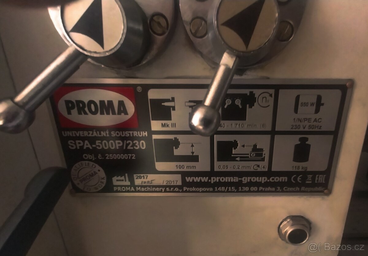 Stolní soustruh na kov Proma - 2