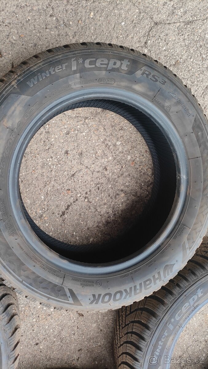 Zimní Hankook 185/60 R14, DOT22, 7,2mm - 2