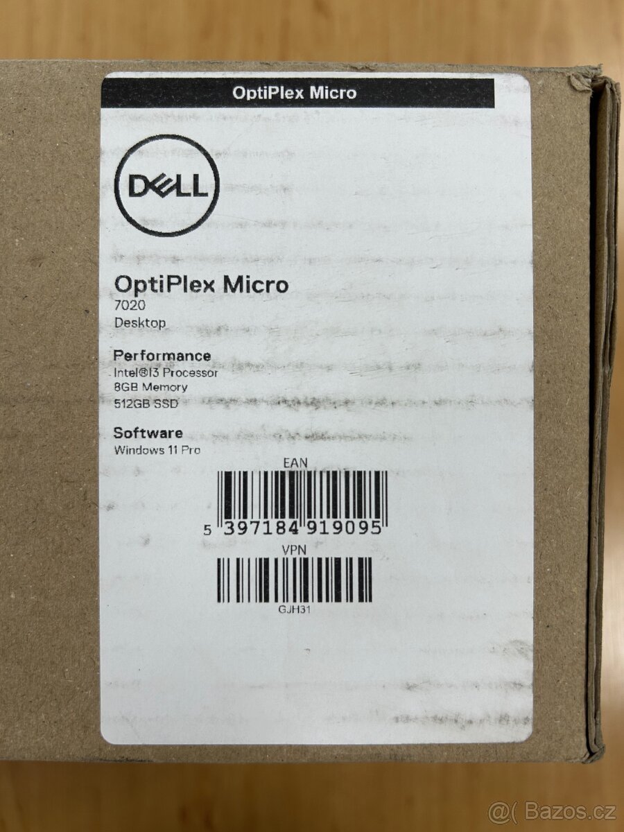 Nový Dell OptiPlex 7020 Micro MFF, Wi-Fi 6E, záruka - 2