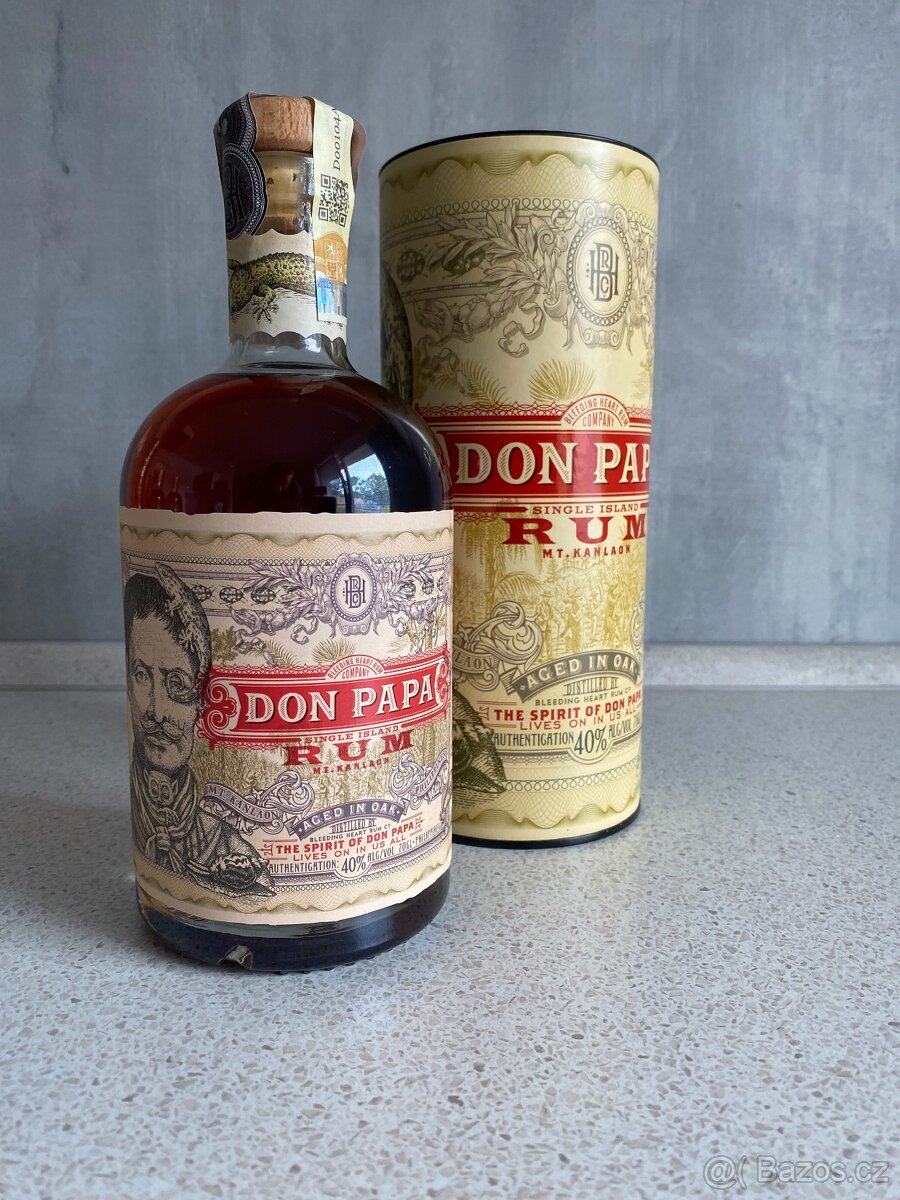 Don Papa Rum 7yo, 40% 0,7L (tuba) - 2