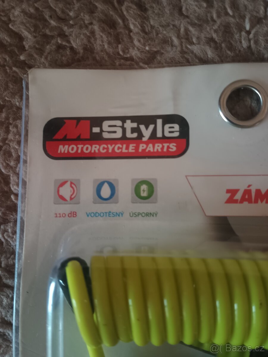 Masivní zámek s alarmem na motorku,kolo,čtyřkolku - 2