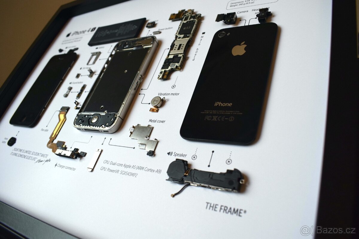 Nástěnný obraz iPhone 4S - dekorace kanceláře nebo dárek - 2