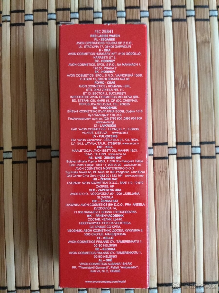 Nové dámské hodinky Avon s koženým páskem - orig. balení - 2