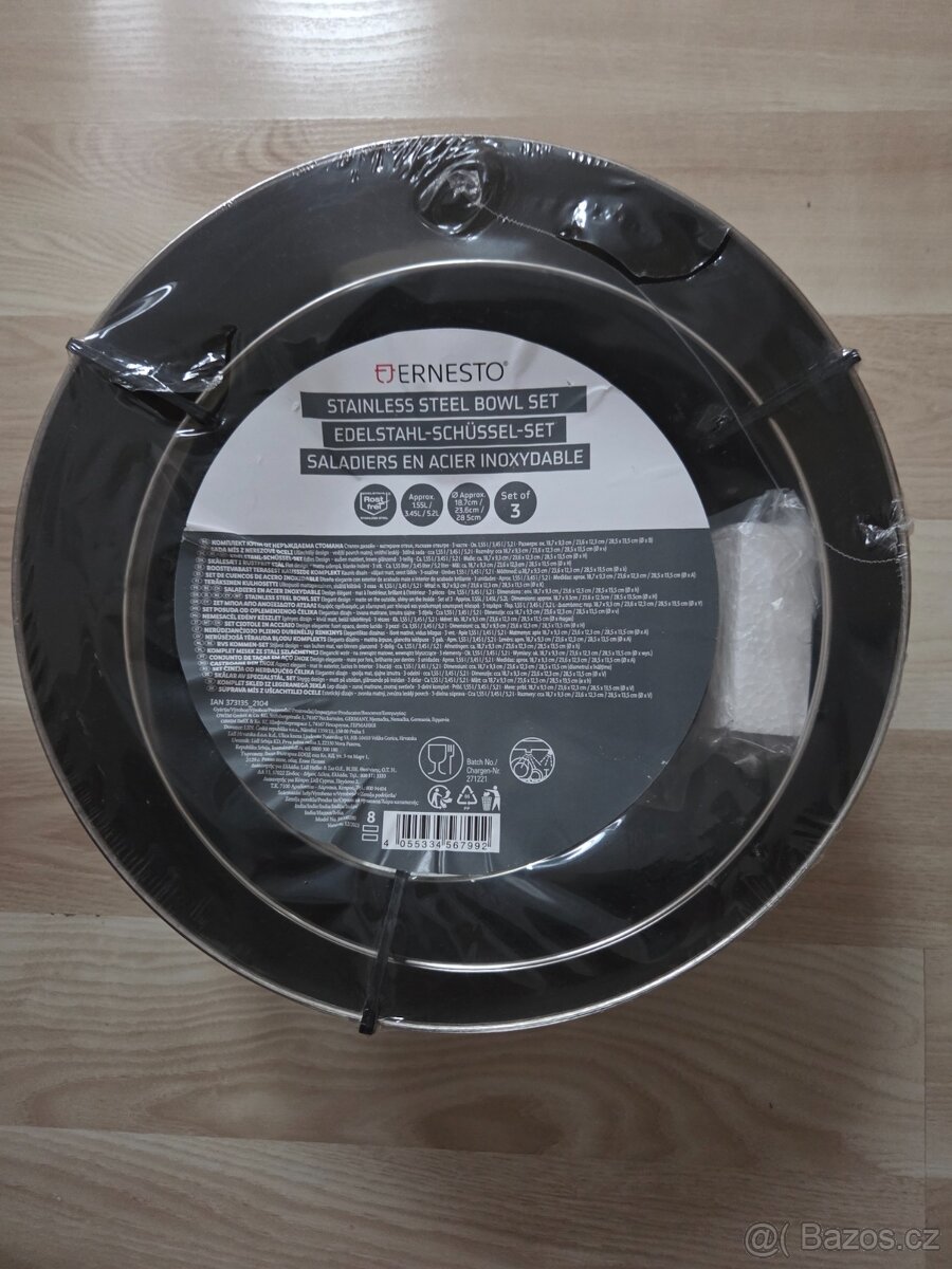 NOVÁ sada nerezových misek Lidl Ernesto Brno - 2