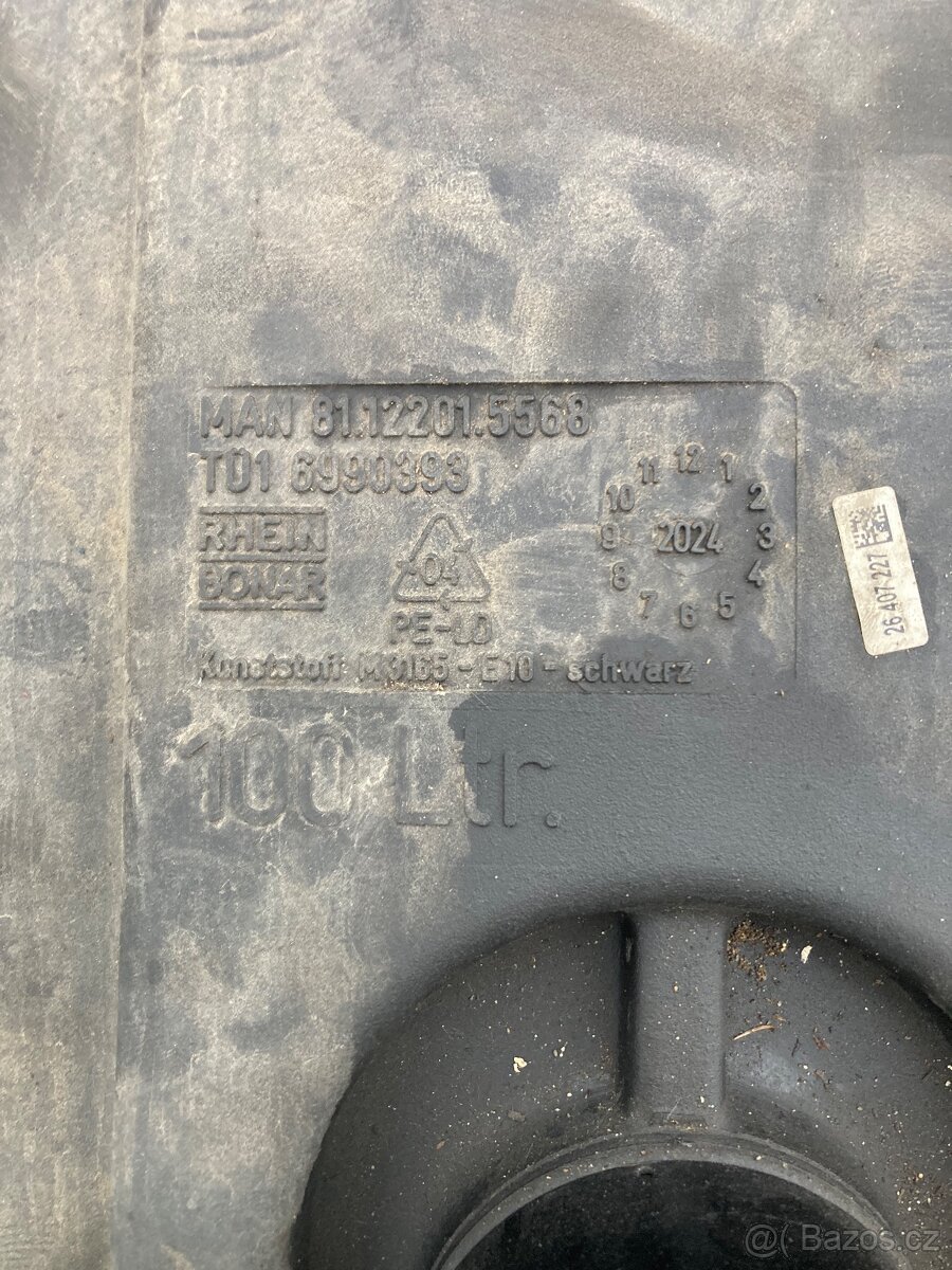 Palivová nádrž plastová 100l Man TGL - 2