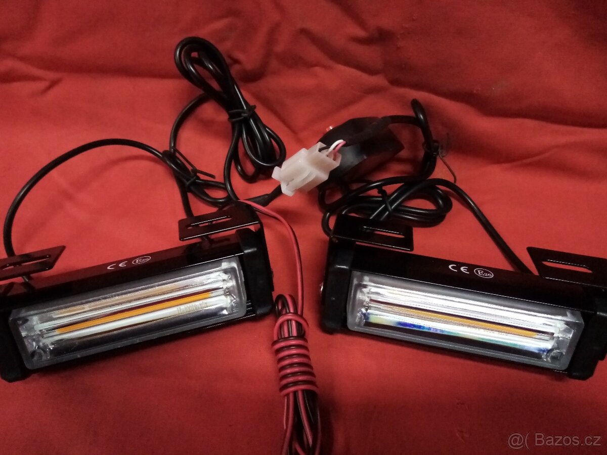 Stroboskopy zábleskové LED oranžové - maják - 2