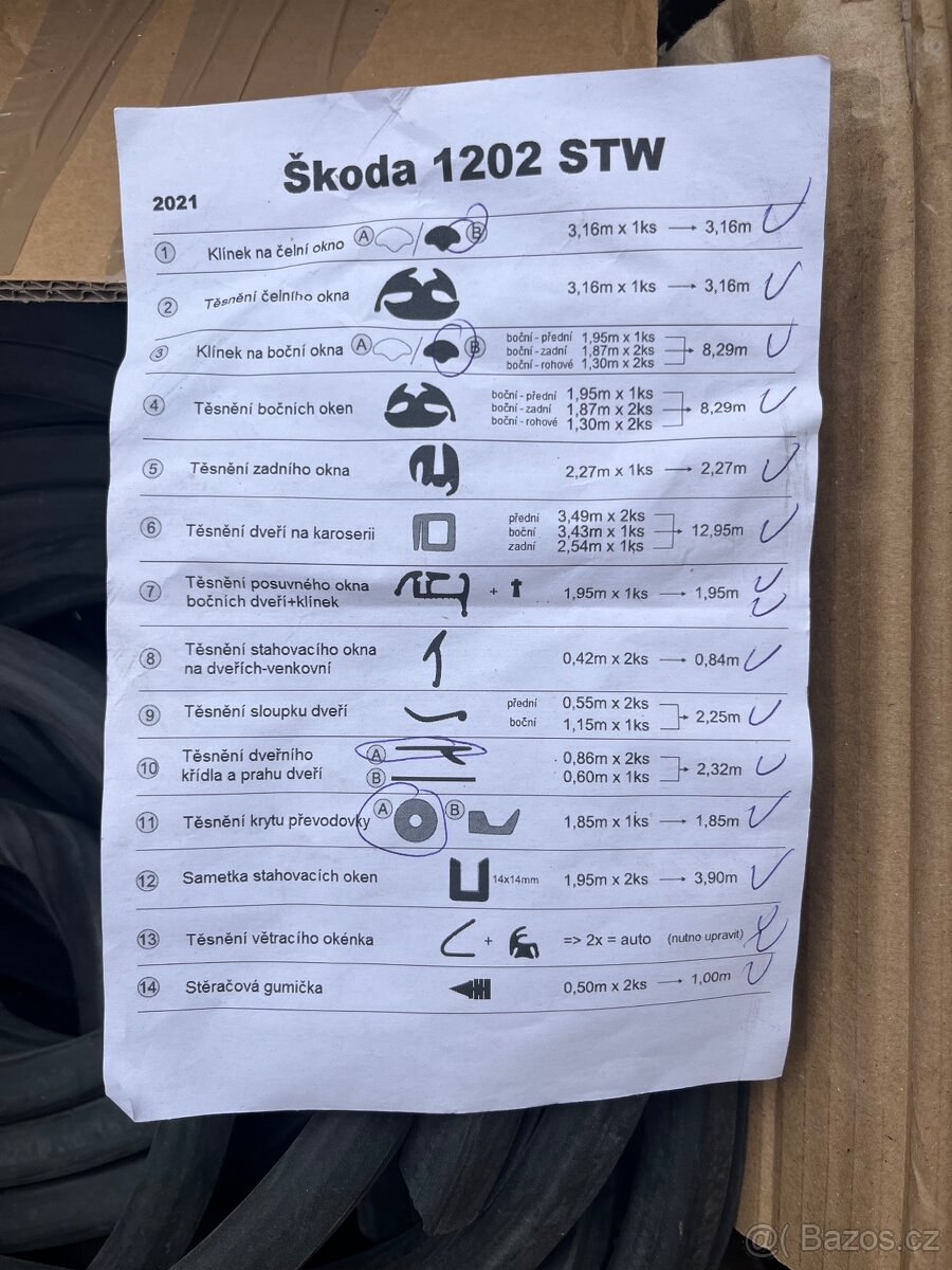 Sada Škoda 1202 + TP - 2