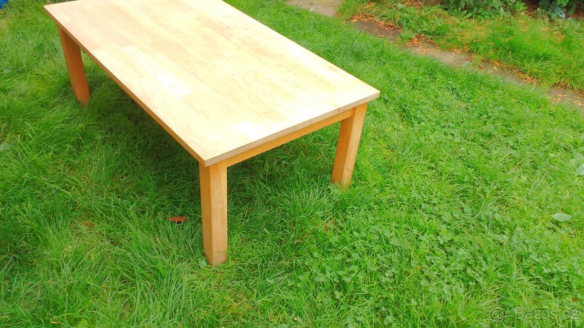 stůl masiv + skříňka masiv - 2