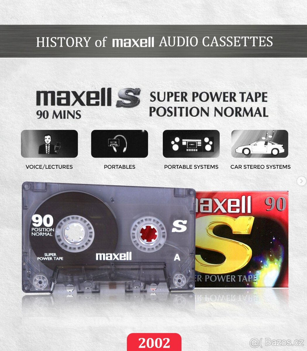 Audiokazety MAXELL S90 - 2