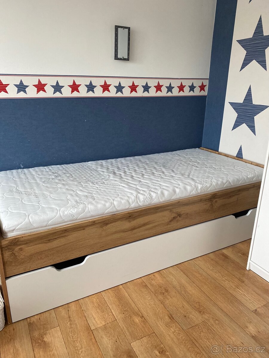 Postel 90x200 se šuplíkem - 2