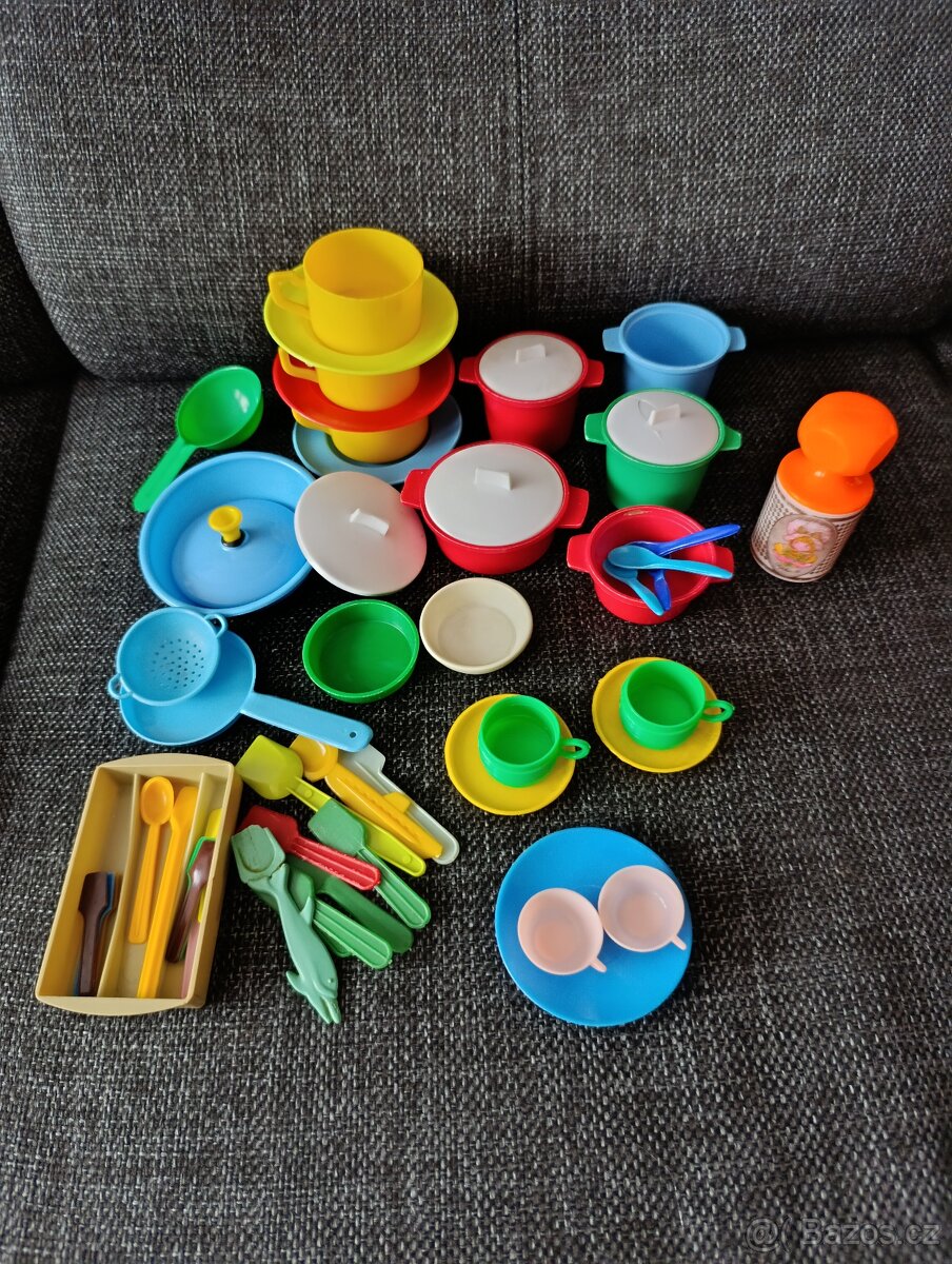 Nádobí hrníčky pro panenky, retro - 2