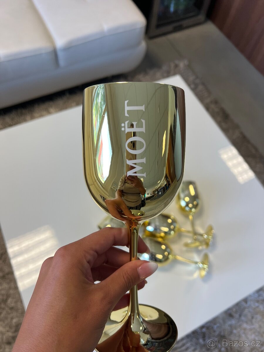 GOLD Moët&Chandon skleničky - 2