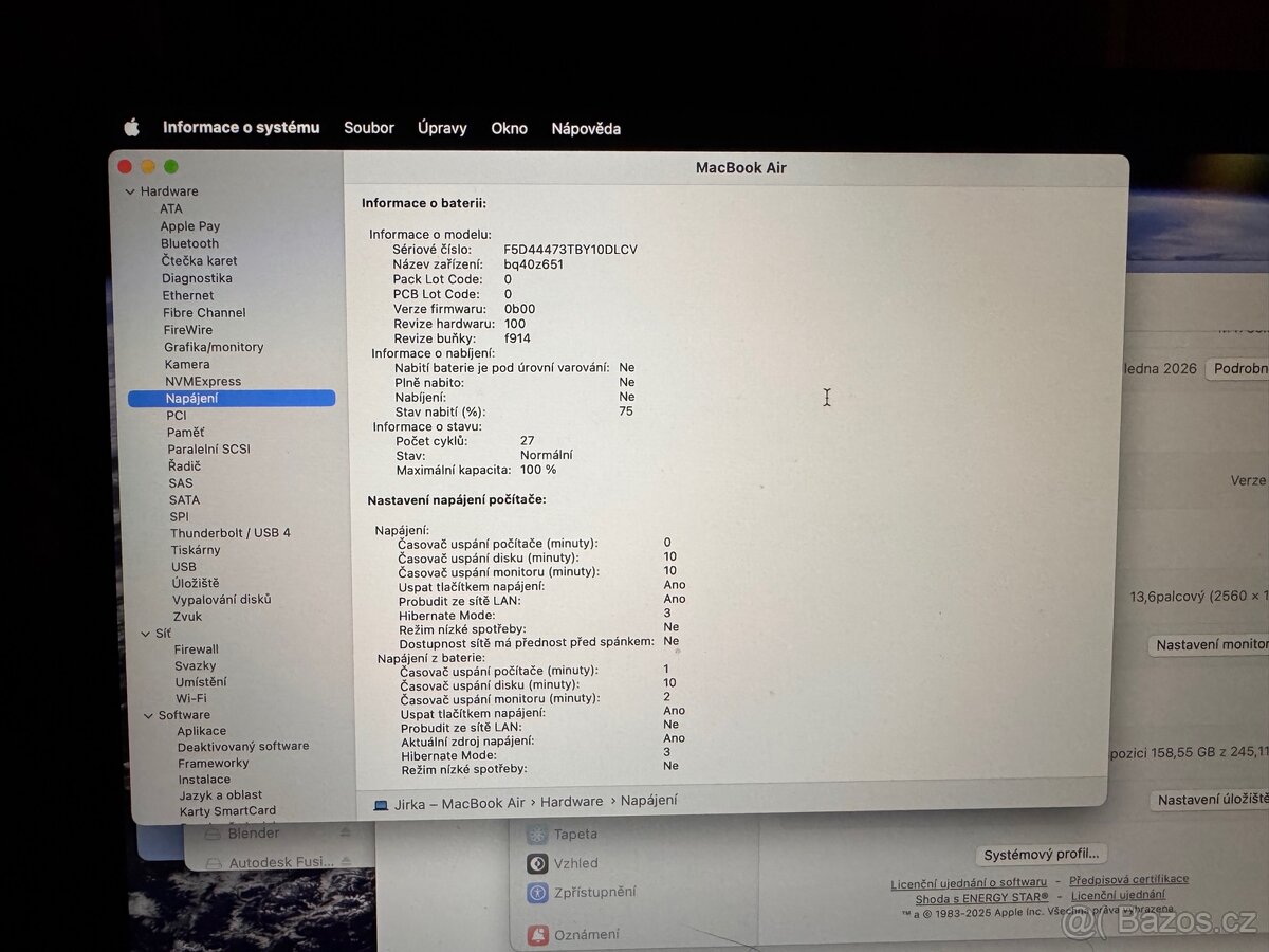 ZÁRUKA Macbook AIR 16GB M2 , Tmavě inkoustová barva, 256GB - 2