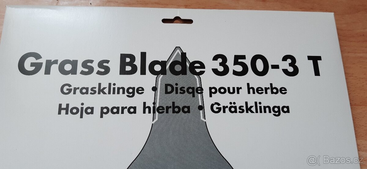 Nový travní nůž 3 zuby 350 - 3T Husqvarna + příslušenství - 2