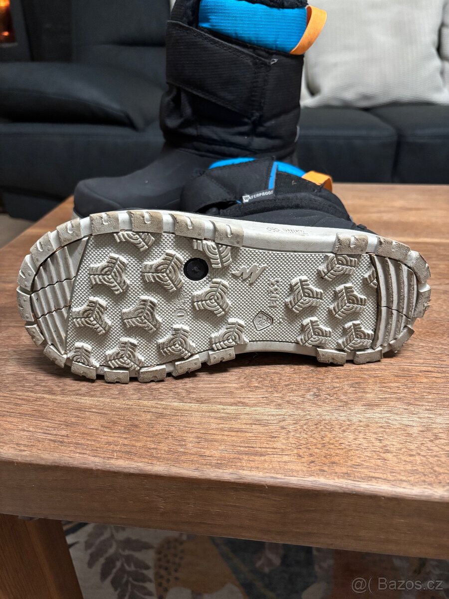 Dětské nepromokavé sněhule na suchý zip EU 33 aEU38 - 2