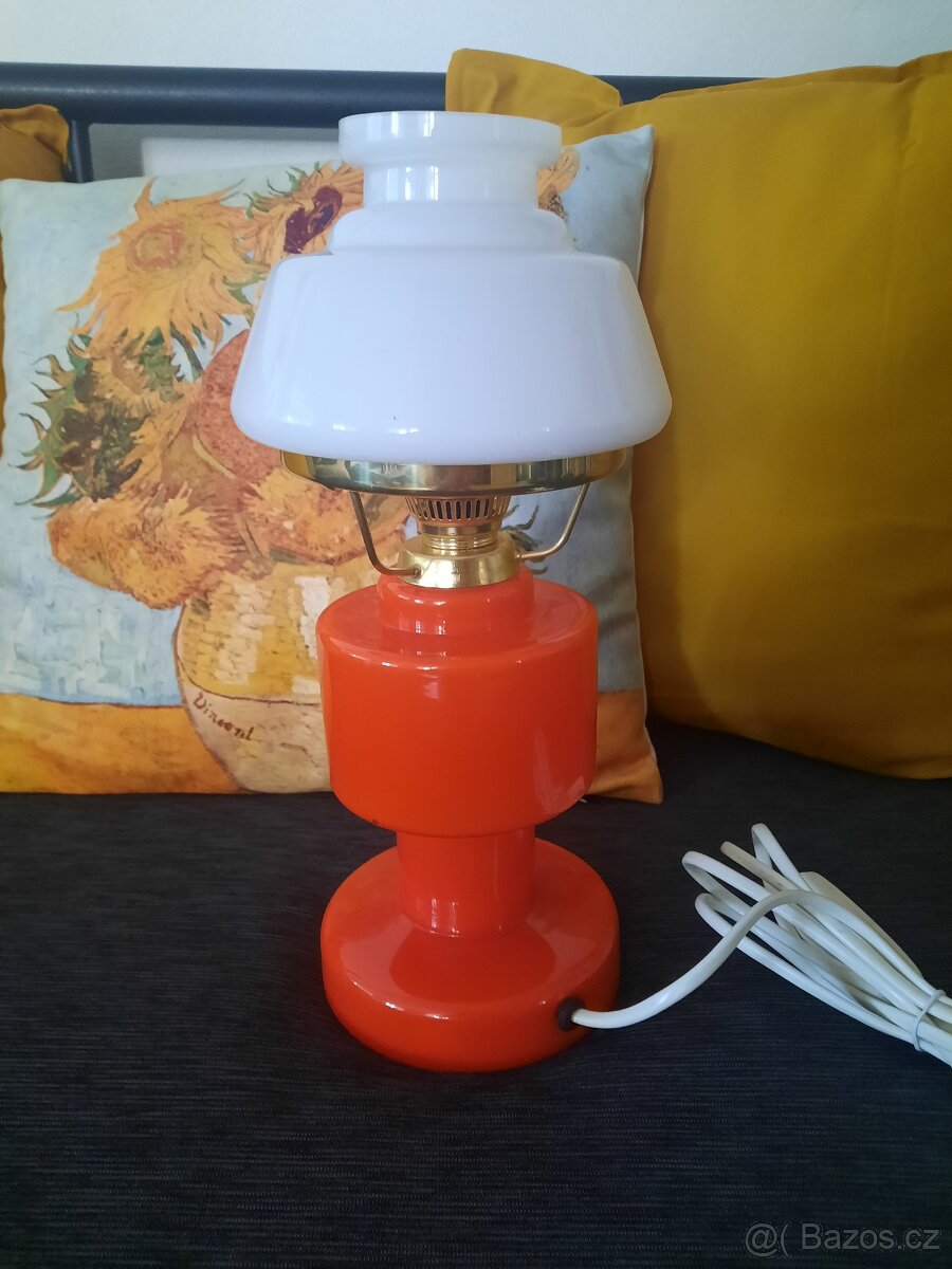 Elegantní retro stolní lampa originál 70léta - 2