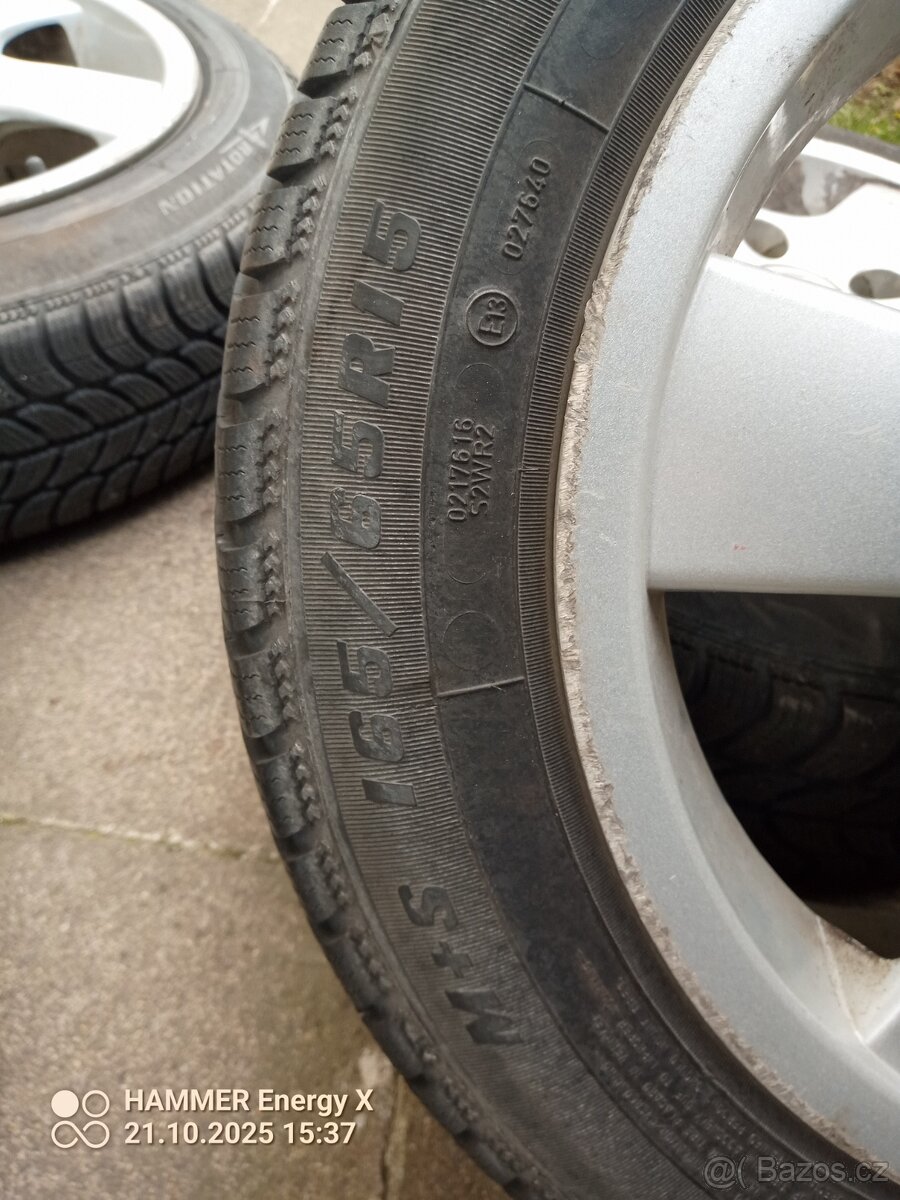 Pneu s ALU ráfky Renault 15" - 2