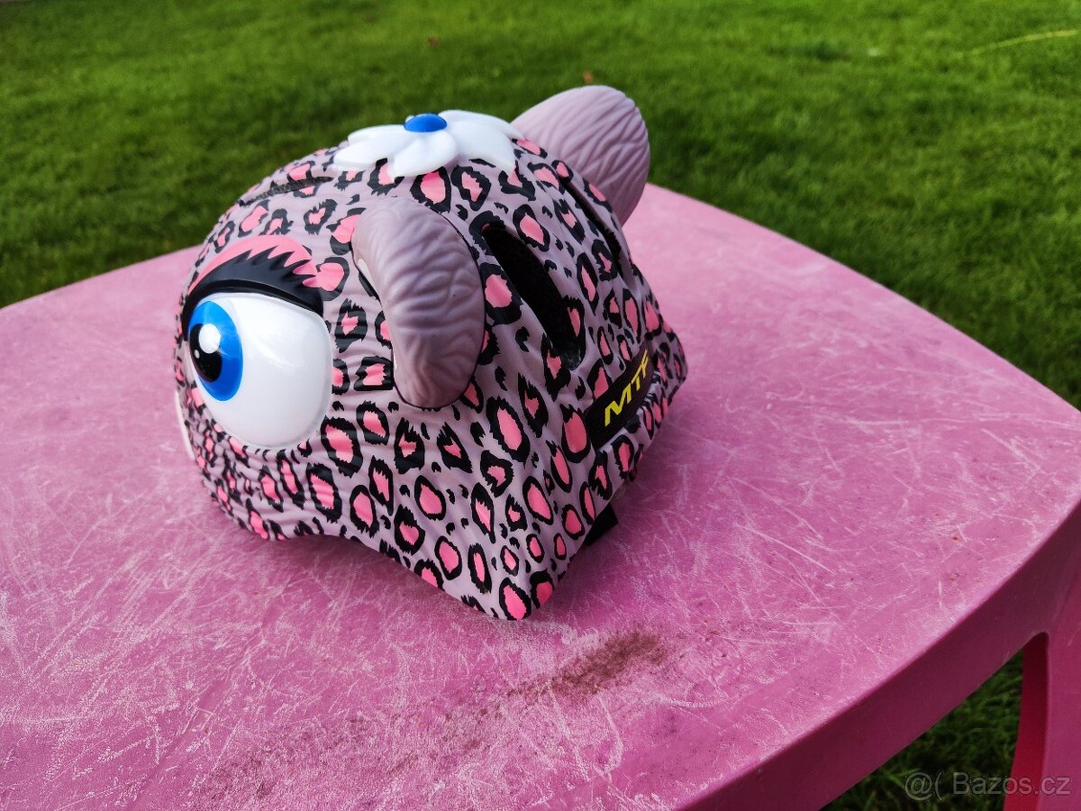 Dětská přilba MTF Pink Leopard 49-55 - 2