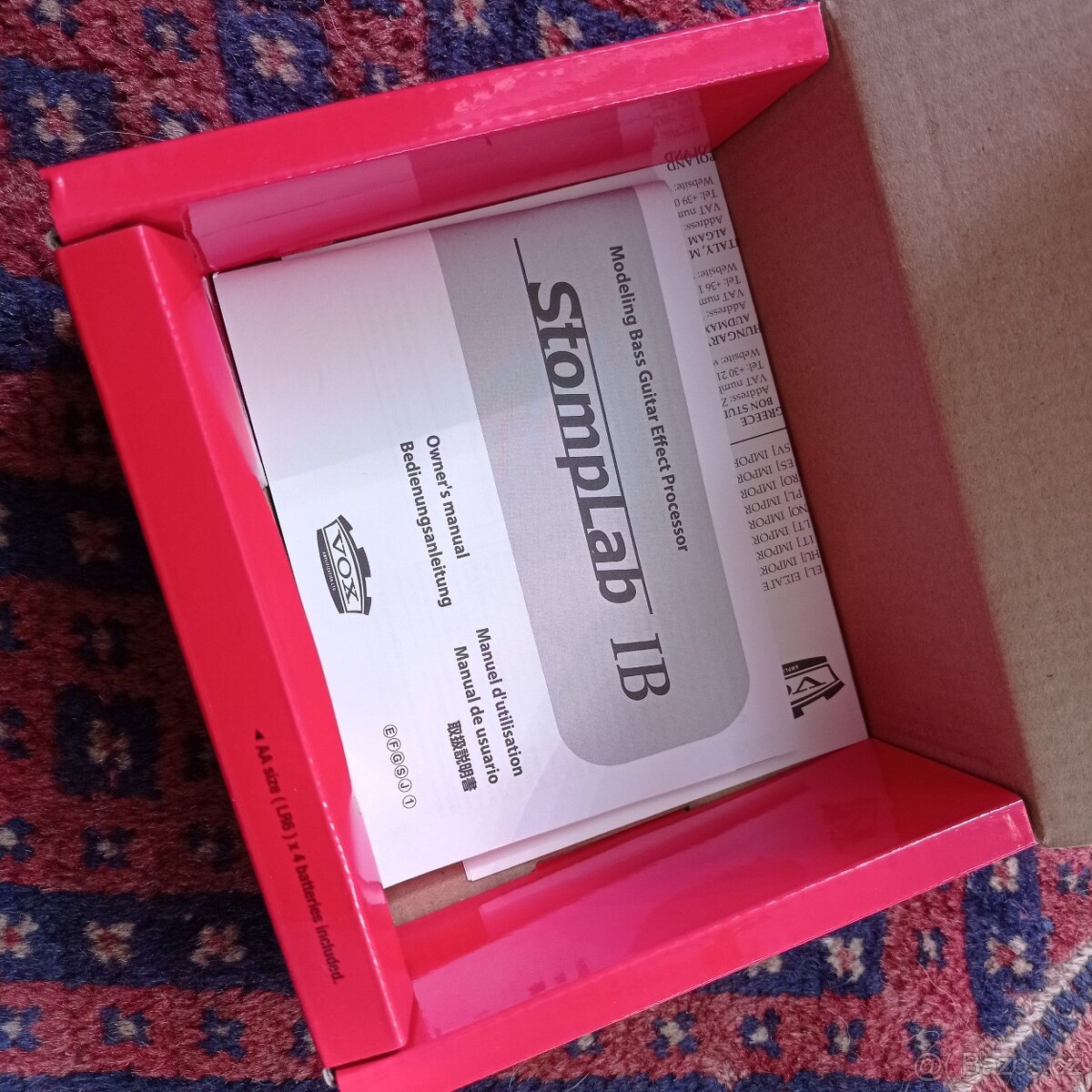 Baskytarový, Japonský multiefekt efekt VOX StompLab 1B - 2