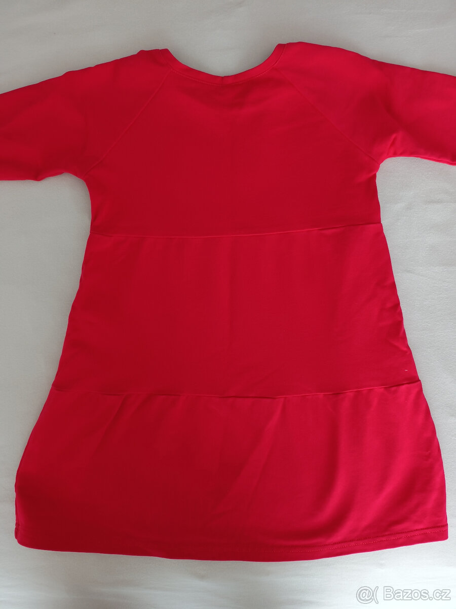 Drexiss dětské podzimní šaty SOFIE RED vel. 116-122 - 2