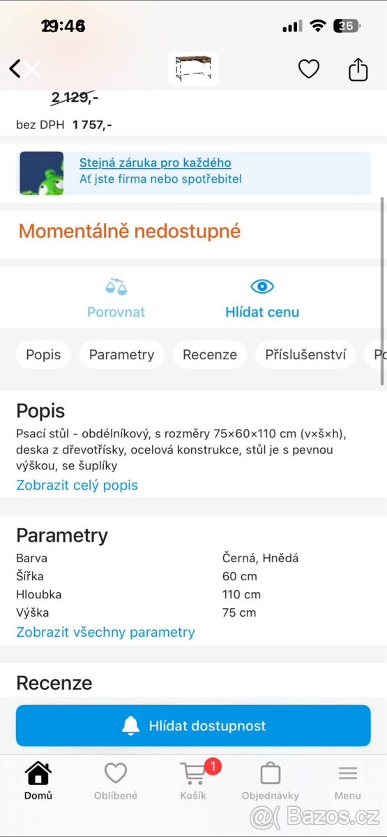 Psací stůl Agu MR2119 - 2