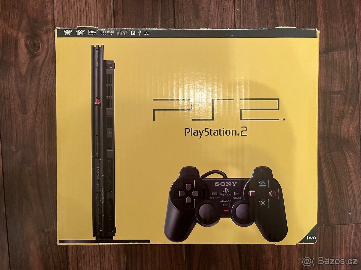 PS2 - SCPH-75004 -ORIGINÁLNÍ KRABICE TOP STAV + 2 HRY - 2