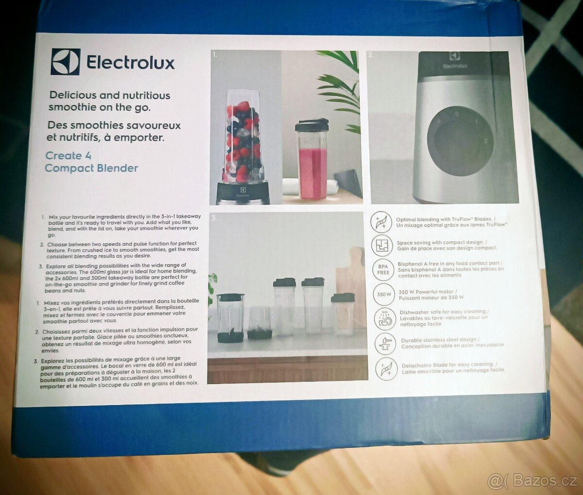 Prodám úplně NOVÝ stolní mixér Electrolux create 4 - 2
