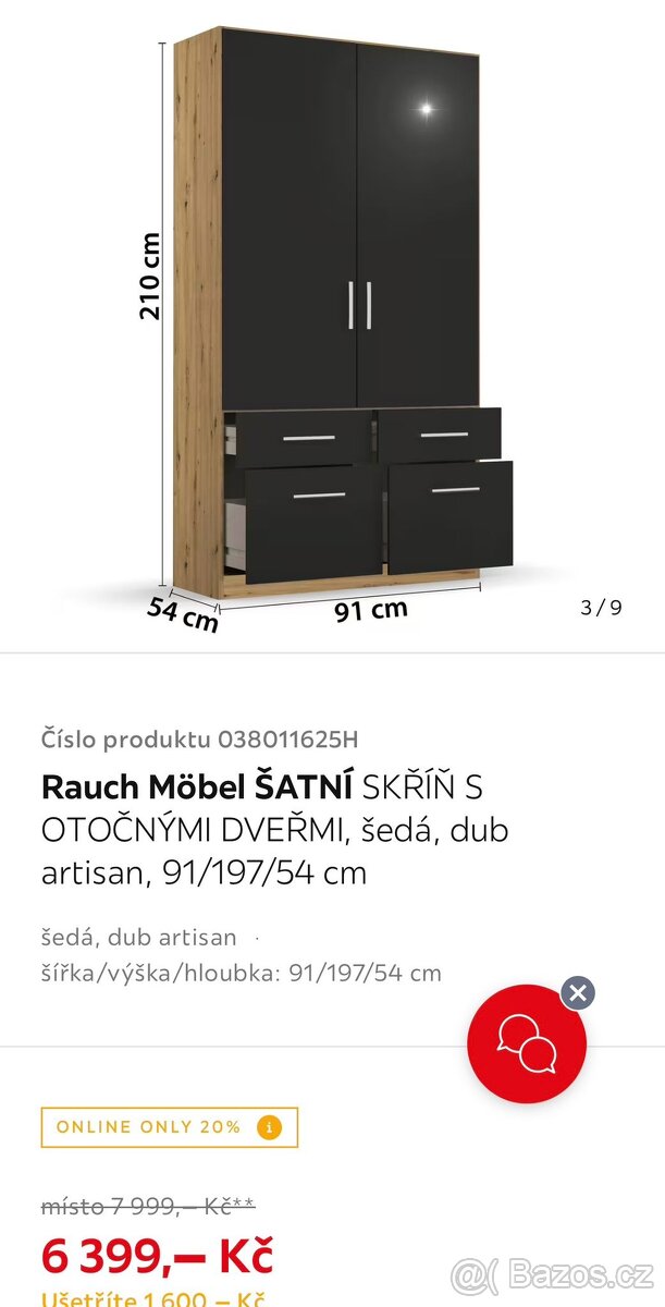 Šatní skříň Rauch Mobel - 2