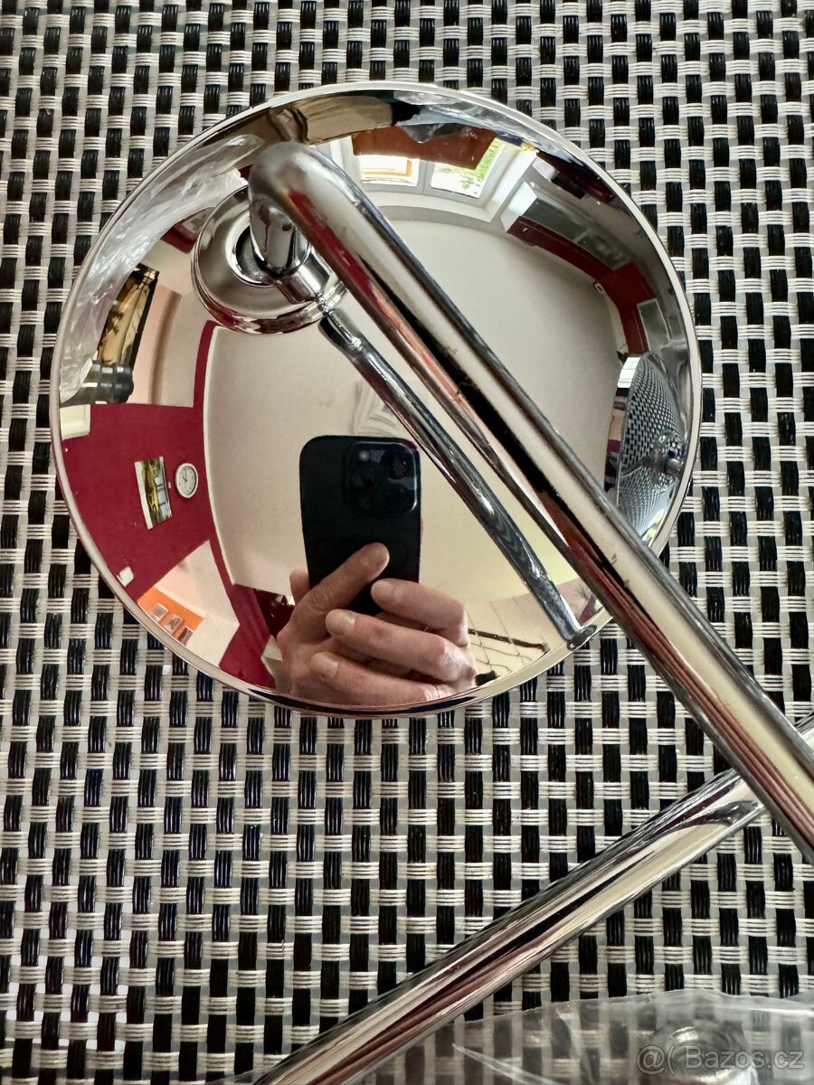 Chromovaná zpětná zrcátka motorka/chopper - 2