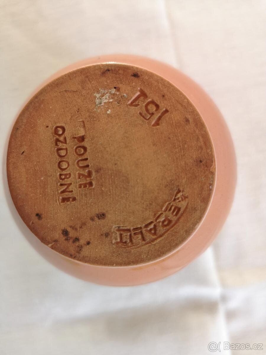 Starožitná keramická váza Keralit č.151 - 2