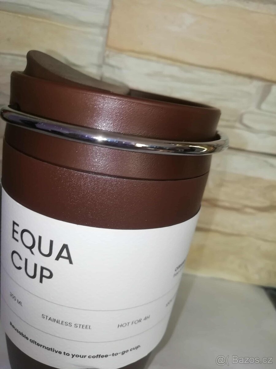 Prodám nový termohrnek EQUA Pure Cup Brown 300 ml - 2