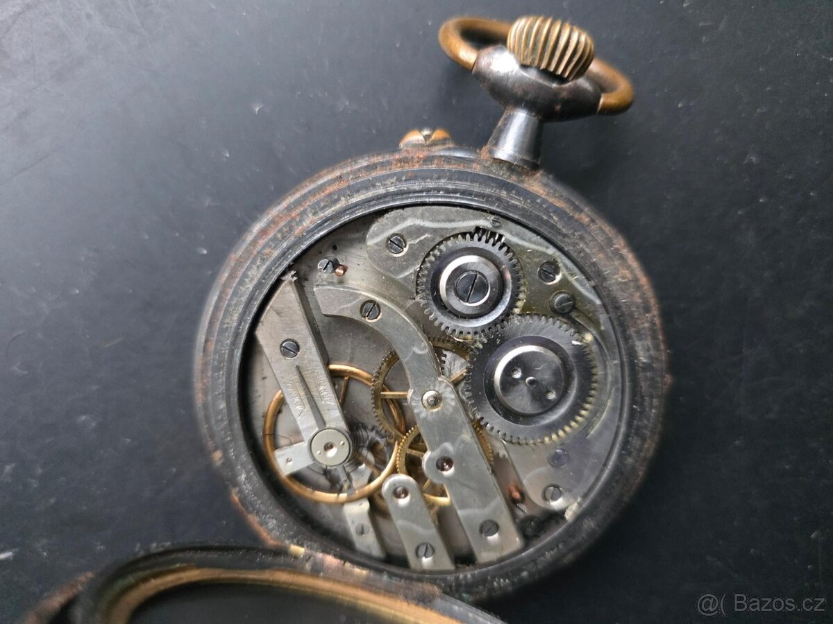 Pánské velmi staré kapesní hodinky REGULATEUR, 67mm, 200g - 2